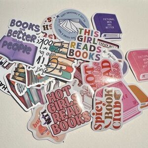 Colorful Book-Themed Stickers
